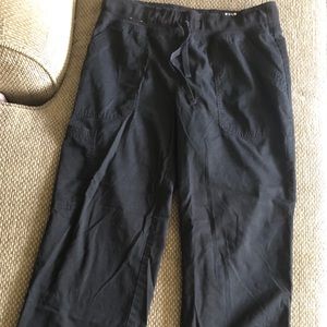 Black, medium petite koi scrub pants